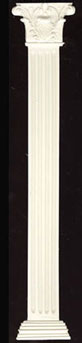 Dollhouse Miniature Column, 1/Pair (Flat Columns) 11" X 2